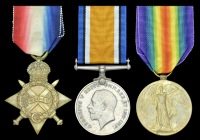 Three: Serjeant D. Greenslade, East African Veterinary Corps

1914-15 Star (5028 Cpl., E. Afr. V.C.); British War...