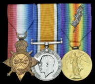 Three: Acting Colour Serjeant E. Harris, Hampshire Regiment

1914-15 Star (21155 Pte., Hamps. R.); British War and...