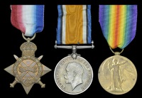 Three: Private A. Bowyer, Lancashire Fusiliers
1914-15 Star (9464 Pte., Lan. Fus.); British War and Victory Medals...