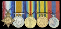 Five: Gunner G. W. Brooks, Royal Garrison Artillery, late 8th Battalion London Regiment

1914-15 Star (1346 Pte....