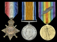 Three: Captain Gerald Duckworth Robinson, 3rd attached 1st Battalion East Surrey Regiment, who died of wounds,...