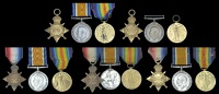 1914-15 Star trios (5) (SE-2335 Pte. W. Fairhead, A.V.C.; L-15240 Gnr. J. T. Highman, R.F.A./R.A.; 47249 Dvr. J....