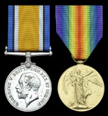 Pair: Private A. Barnard, 9th Battalion East Surrey Regiment, killed in action, France/Flanders, 24 June...