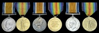 British War and Victory Medal pairs (3) (Lieut. B. A. Simson, R.A.F.; 2/Lieut. E. C. Heyes, R.A.F.; 108541 Gnr. E....