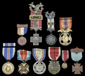 Daughters of Union Veterans of the Civil War, Membership Medal, with ‘FCL’ brooch bar; United Spanish War...