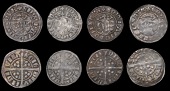 Edward I-II (1272-1327), Class 9a2, vila scie dmv ndi, dies Aa1, 1.38g/3h; Class 9b1 (3), vill scie dmv ndi, dies...