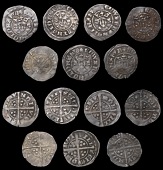 Edward I-II (1272-1327), Class 15b (7), vill scie dmv ndi, dies Aa1, 1.27g/9h, dies Bb1, 1.41g/2h, dies Dc2,...