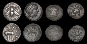 Greek Coinages, IONIA, Ephesus, Attic Drachm, c. 202-133, bee, rev. stag standing right in front of palm tree, 3.95g...
