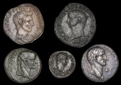 Roman Imperial Coinage, Augustus (L. Nævius Surdinus), As, Rome, 15 BC, bust right, rev. s c, 12.04g (RIC 386; BMC...