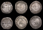 James I (1603-1625), Second coinage, 1612, mm. tower, stops at mm. on obv. only, 2.65g/6h, 1613 (2), both mm....