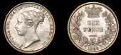 Victoria (1837-1901), 1858, obv. 2 (ESC 3200; S 3908). Surfaces a little scuffed, otherwise extremely fine or better...