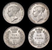 Victoria (1837-1901), 1867 die 9, 1868 die 12 (ESC 3215, 3218; S 3910) [2]. Extremely fine or better, both scarce...