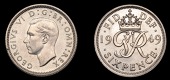 George VI (1936-1952), 1949 (2), Proof, edge grained, 2.82g/12h and currency (ESC 4255-6; S 4110) [2]. About as...