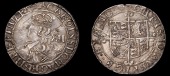 Irregular issues, Shilling, a contemporary imitation in silver, in the style of Tower Gp G, mm. horizontal plume on...