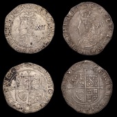 Irregular issues, Shillings (2), contemporary imitations, both base silver, in the style of Tower Gp G, mm....
