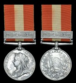 Canada General Service 1866-70, 1 clasp, Fenian Raid 1866 (129 Pte. G. Pitchford, 1/R.B.) engraved naming, good very...