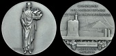 Centenaire du Compagnie des Salins du Midi et des Salines de Djibouti, 1956, a silver award medal by R. Delamarre,...