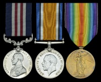A Great War ‘Western Front’ M.M. group of three awarded to Serjeant P. Pressley, 16th (1st City) ‘Pals’...
