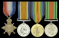 Four: Captain G. D. Pochin, 10th Battalion Manchester Regiment

1914-15 Star (Lieut., Manch. R.); British War and...