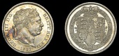 George III (1760-1820), 1817 Proof, edge plain, 5.64g/12h (ESC 2149; S 3790; Selig 1227, this piece). Stained on...