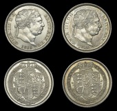 George III (1760-1820), 1819/8, 1819 (ESC 2152, 2155; S 3790) [2]. Both better than extremely fine	£240-300