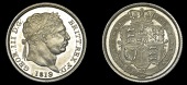 George III (1760-1820), 1819 Proof, edge grained, 5.66g/12h (ESC –; Selig –). Mirrored fields on obverse, high...