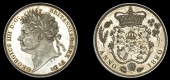 George IV (1820-1830), 1820 Pattern, by B. Pistrucci and J.-B. Merlen, in silver, no initials in border, edge...