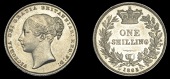 Victoria (1837-1901), 1863/1, no die number (ESC 3023; S 3904). Good extremely fine with proof-like fields, very...