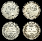 Victoria (1837-1901), 1883, 1884 (ESC 3072, 3074; S 3907) [2]. Extremely fine or better	£150-200
