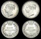 Victoria (1837-1901), 1885, 1886 (ESC 3076, 3078; S 3907) [2]. Better than extremely fine	£150-200