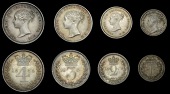 Victoria (1837-1901), 1864 (ESC 3512; S 3916) [4]. Extremely fine or better, attractive dark tone; in modern case...