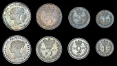 Victoria (1837-1901), 1879, 1880 (ESC 3533, 3535; S 3916) [8]. Extremely fine or better, with attractive dark tone;...
