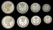 Victoria (1837-1901), 1881, 1882 (ESC 3536, 3538; S 3916) [8]. Extremely fine or better, light tone; in cases [first...
