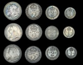 Victoria (1837-1901), 1896, 1897, 1898 (ESC 3554-6; S 3943) [12]. Extremely fine or better, all with attractive...