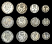 George V (1910-1936), 1932, 1933, 1934 (ESC 3993-5; S 4043) [12]. Extremely fine or better, all with attractive...