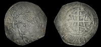 Scotland, David I (1124-53), Penny, Quadrilateral on Cross Fleury type, Erebald, bust three-quarters right with...