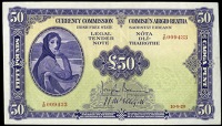 Currency Commission, Fifty Pounds, 10 September 1928, Y/01 009433, Brennan-McElligott signatures (LTN 6; Pick 6)....