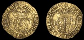 Henry VIII (1509-1547), Second coinage, Crown of the Double-Rose, mm. arrow, hi (Jane Seymour), reads hiberie,...