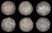 Henry VIII (1509-1547), Second coinage, Groats (3), all Tower, mm. rose (2), reads france, 2.68g/3h, reads franc,...