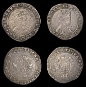 Edward VI (1547-1553), Second period, Shillings (2), both Tower, mdxlix, mm. Y on obv., y on rev., mdl, mm. swan,...