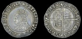 Elizabeth I (1558-1603), Second issue, Shilling, mm. cross-crosslet, bust 3C, 5.81g/6h (N 1985; S 2555). Good very...
