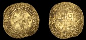 James I (1603-1625), Third coinage, Quarter-Laurel, mm. trefoil, fourth bust, beaded inner circle on both sides,...