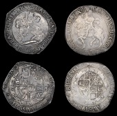 Charles I (1625-1649), Tower mint, Halfcrowns (2), Gp III, mm. triangle, cloak flies from shoulder, 14.85g/10h; Gp...
