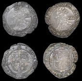 Charles I (1625-1649), Tower mint, Shillings (2), both Gp F, mm. triangle, pellet stops both sides, 5.99g/8h, mm....