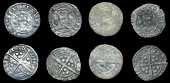 Edward III (1327-1377), Bp Hatfield, Pre-Treaty series C, mm. cross 1 on obv. only, 1.04g/4h; series D, mm. cross 1...