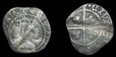 Henry IV (1399-1413), Bp Langley, Light coinage, mm. cross pattée on obv. only, trefoil on breast (?), rev. saltire...