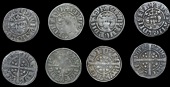 Edward I-II (1272-1327), Class 4a1, dies Ii1, 1.42g/11h; class 4a2, dies Hh1, 1.45g/4h; class 4a3, dies Jj2,...
