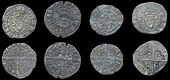 Edward I-II (1272-1327), Class 15c (4), dies Bb1, 1.37g/2h, dies Ee2, 1.38g/3h, dies Gg1, 1.24g/6h, dies Jj2,...