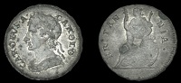 Charles II (1660-1685), Farthing, 1684 (Cooke 694; BMC 533; S 3395). Copper plug; obverse good very fine, reverse...