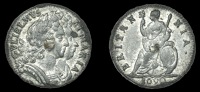 William and Mary (1688-1694), Farthing, 1690 (Cooke 646ff; BMC 578ff; S 3451). Copper plug; minor tin pest,...